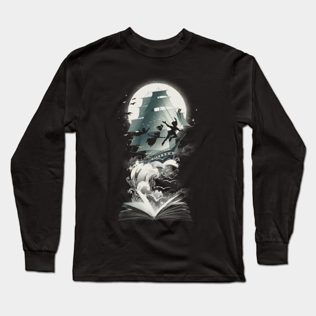 Book of Dreams and Adventures Long Sleeve T-Shirt by DANDINGEROZZ